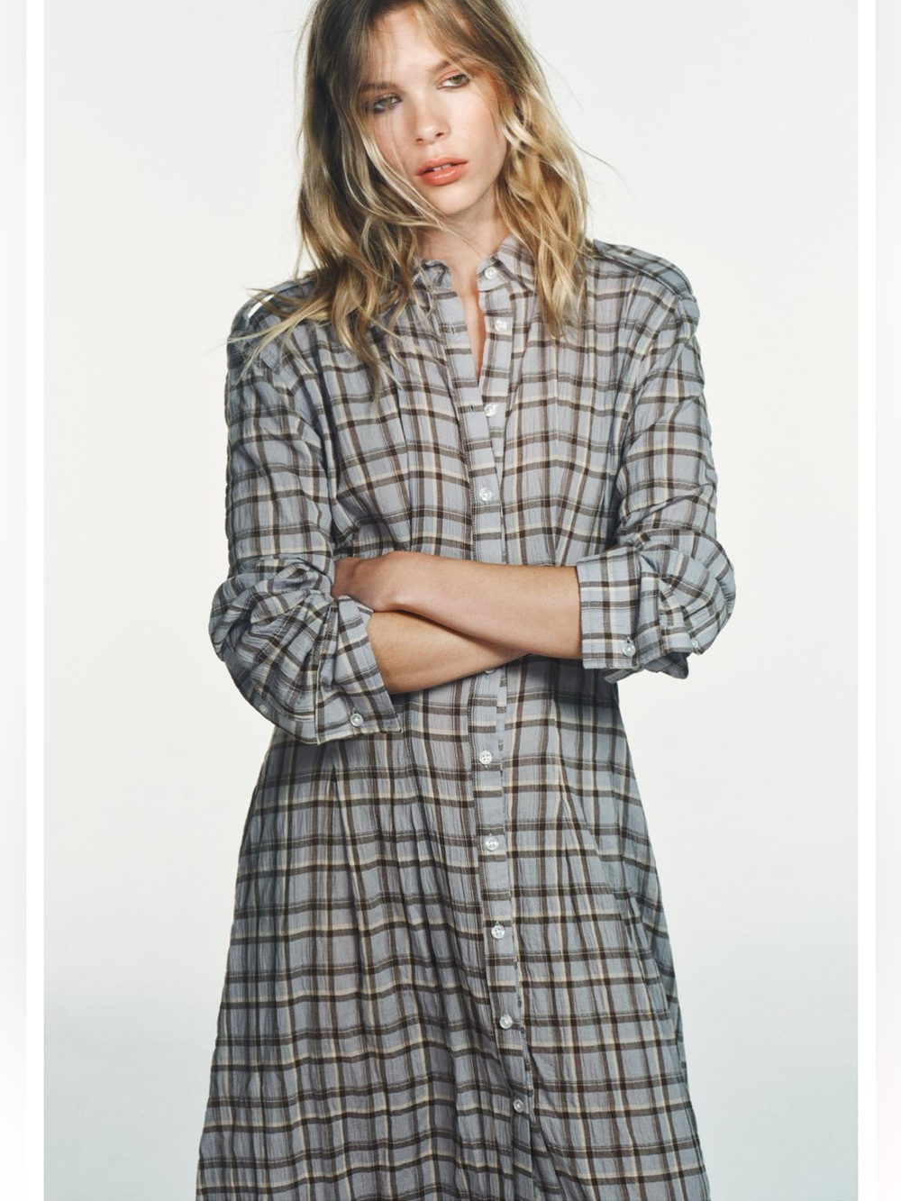 Zara Plaid Dress NWT